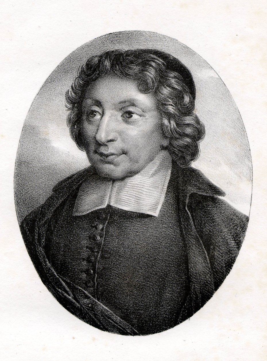 Portrait of Pierre Nicole (1625 - 1695) ardent defender of Jansenism from a painting of the Port Royal. by Unknown artist