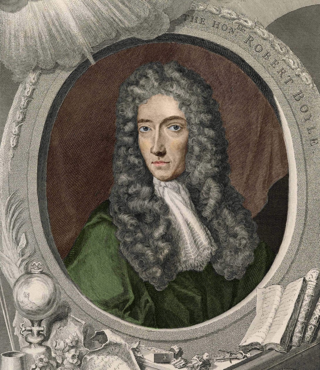 Portrait of Robert Boyle (1627 - 1691), Irish physicist and chemist by Unknown artist