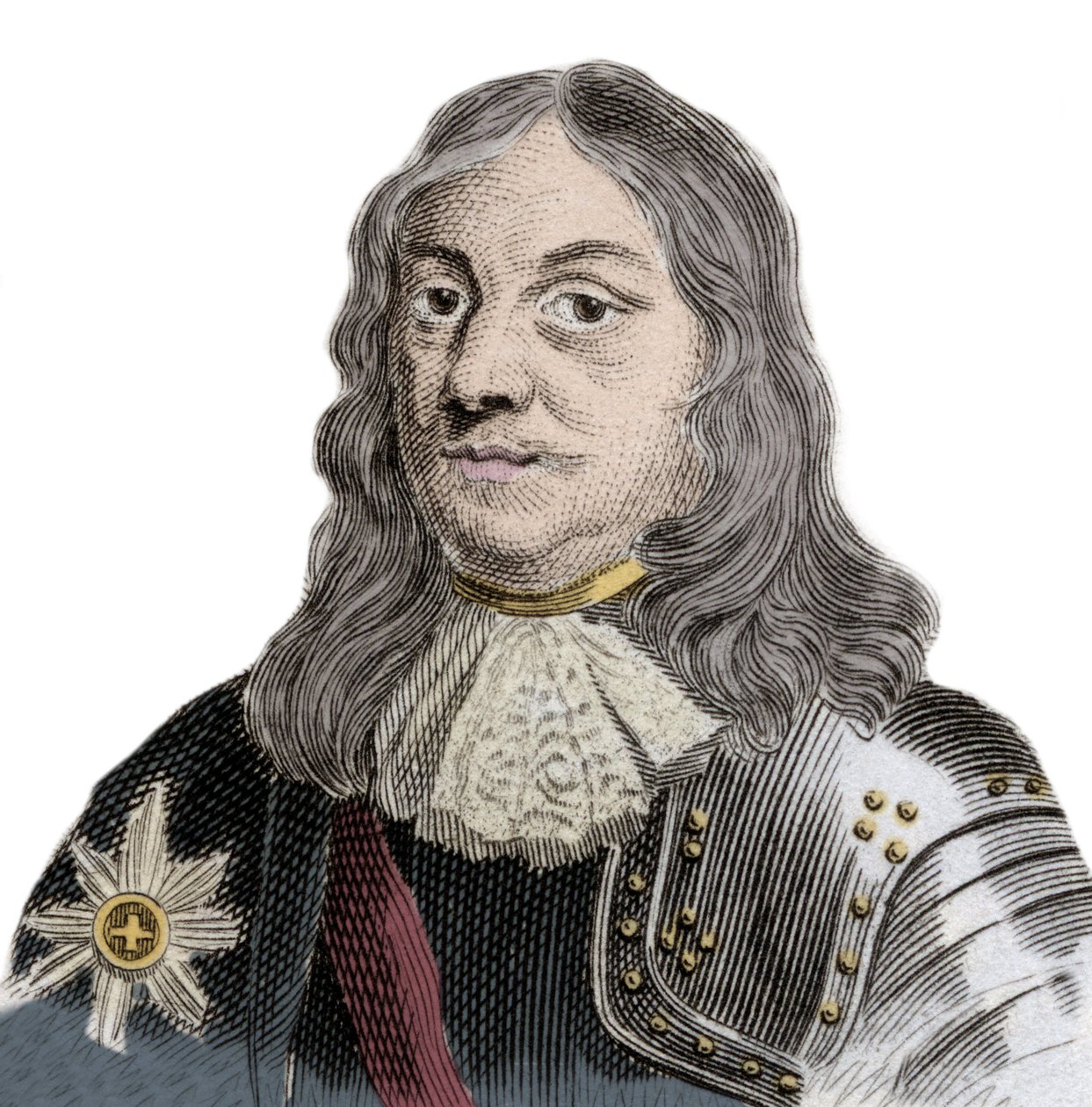 Portrait of Sir Martinus Cornelis van Tromp, Dutch naval officer and commander-in-chief of the Royal Dutch and Danish fleet (engraving) by Unknown artist