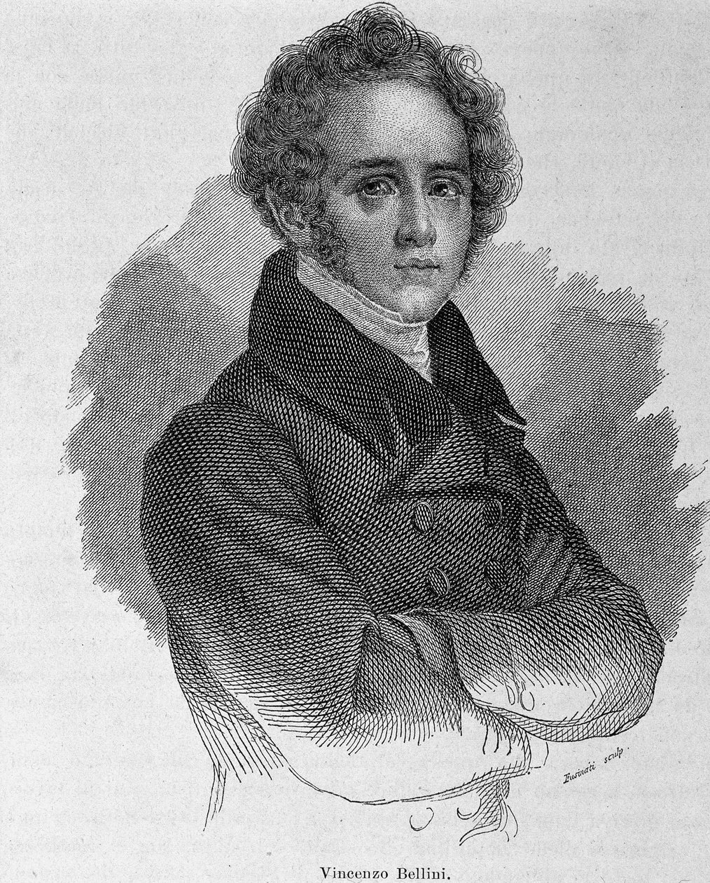Portrait of Vincenzo Bellini, Italian composer by Unknown artist