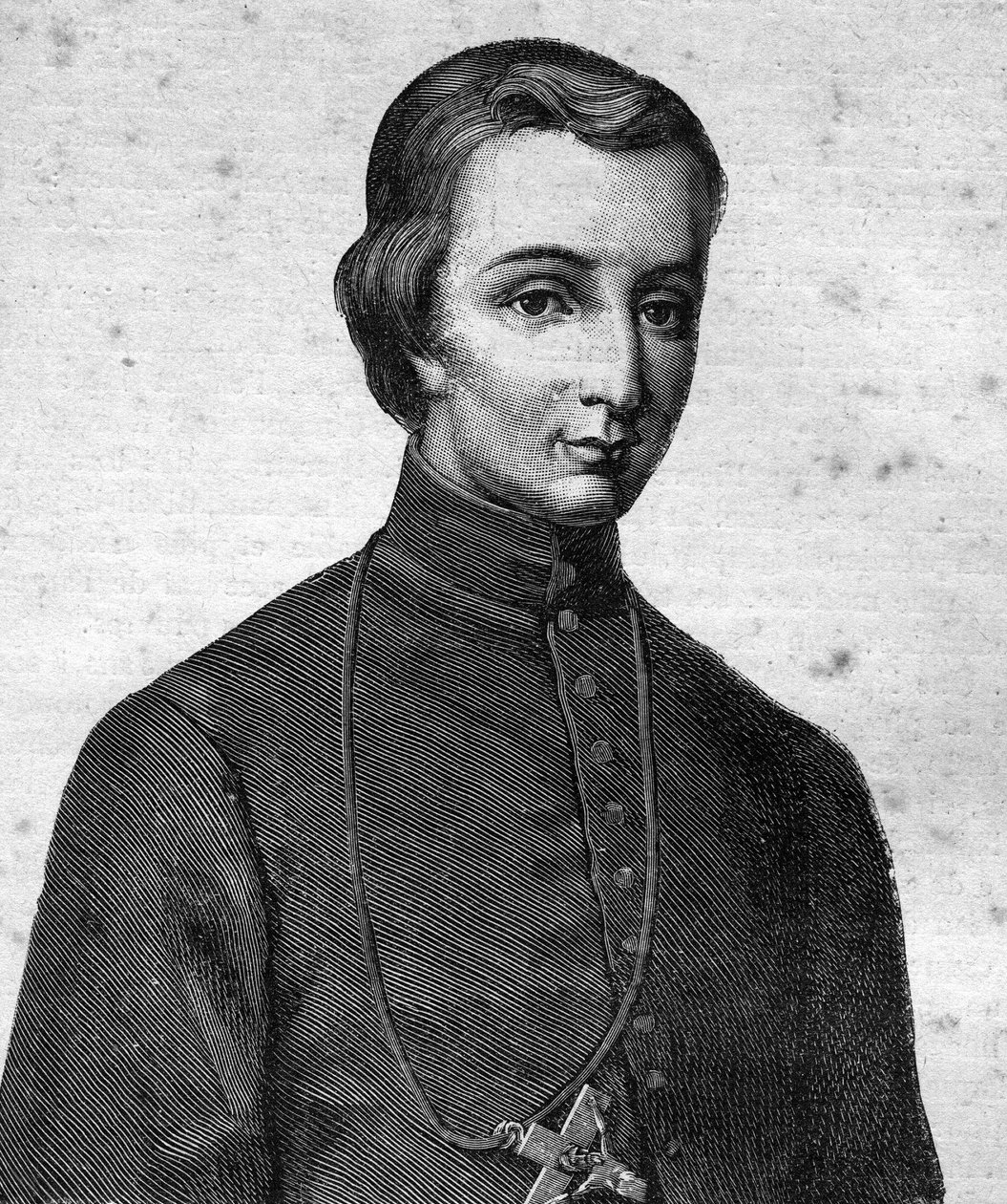 Portrait of the Blessed Pierre-Louis-Marie Chanel, Marist, First Martyr of Oceania (1803 - 1841) - in Les Contemporains by Unknown artist