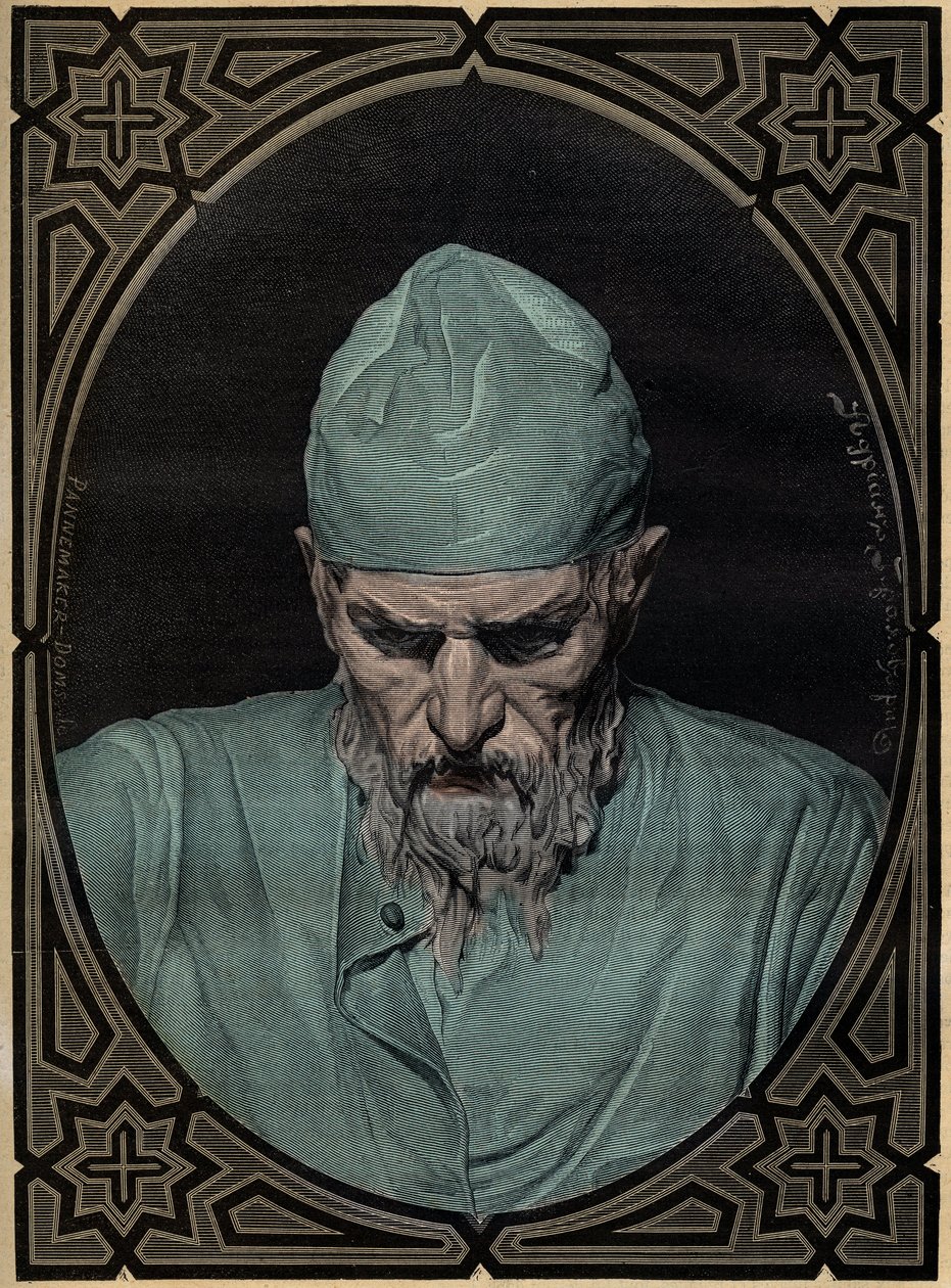 Portrait of the Tsar Ivan IV the Terrible - engraving by Unknown artist