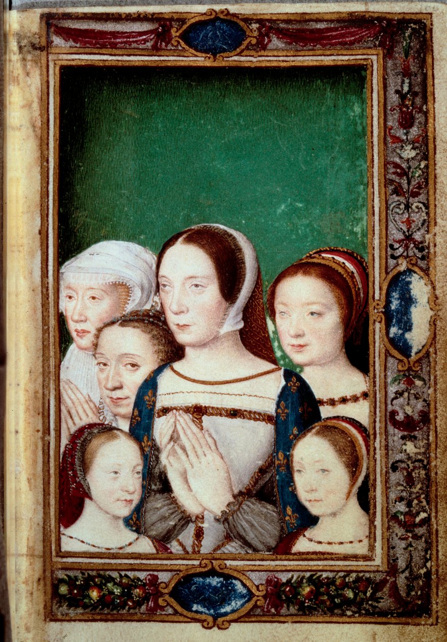 Portraits of the Daughters of Francois I and His Two Wives by Unknown artist
