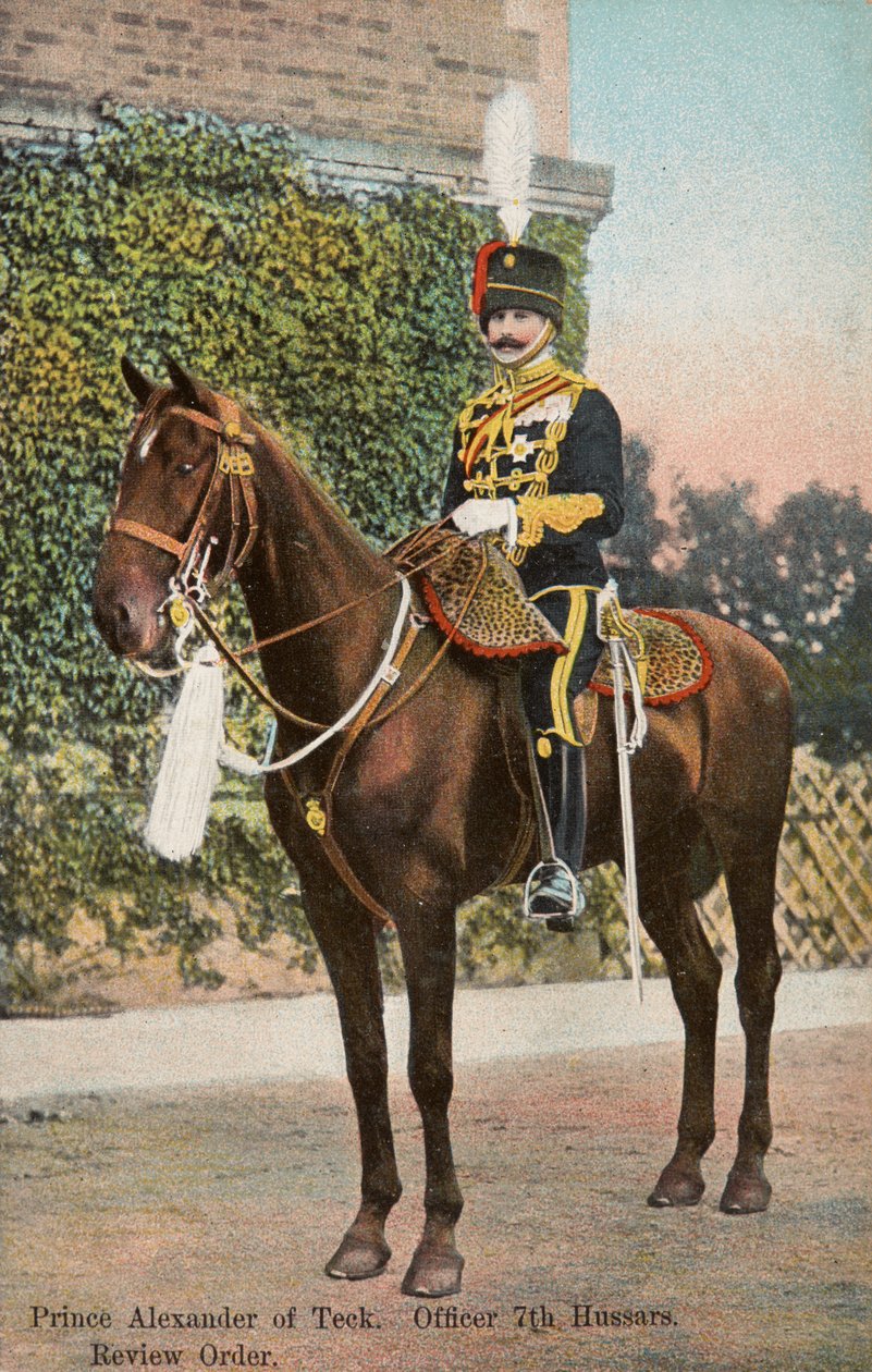 Prince Alexander of Teck on Horseback, c.1905 by Unknown Artist
