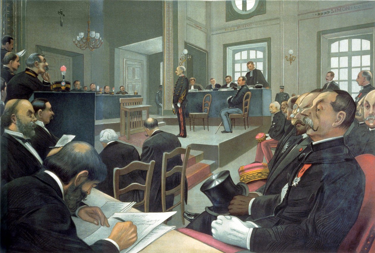 Dreyfus trial in Rennes by Unknown artist