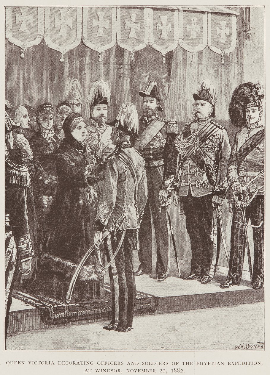 Queen Victoria decorating officers and soldiers by Unknown Artist
