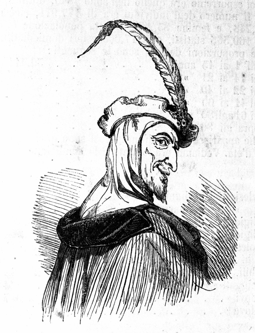 Representation of Mephistopheles (Mephisto), character of the legend of Faust. Engraving of the 19th century. by Unknown artist