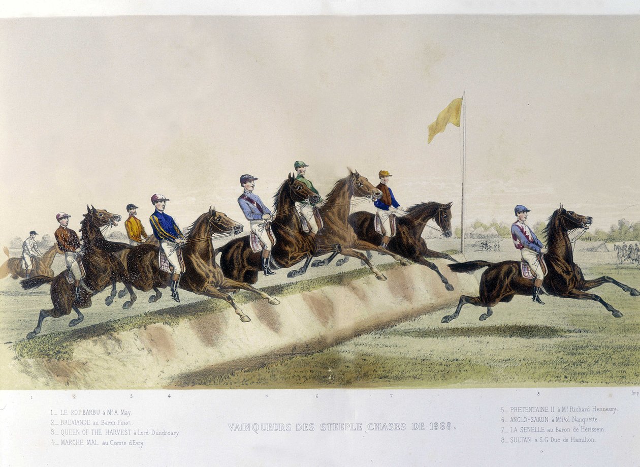 Riding: winners of the Steeple - in the Centaure by Unknown artist