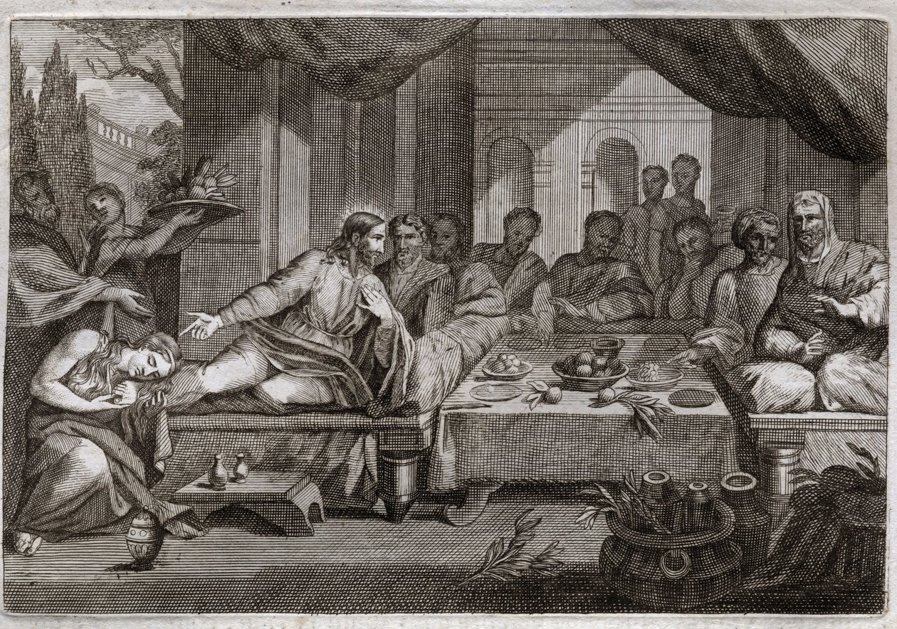 Royaumont Bible, New Testament: Dinner at Simon the Pharisee