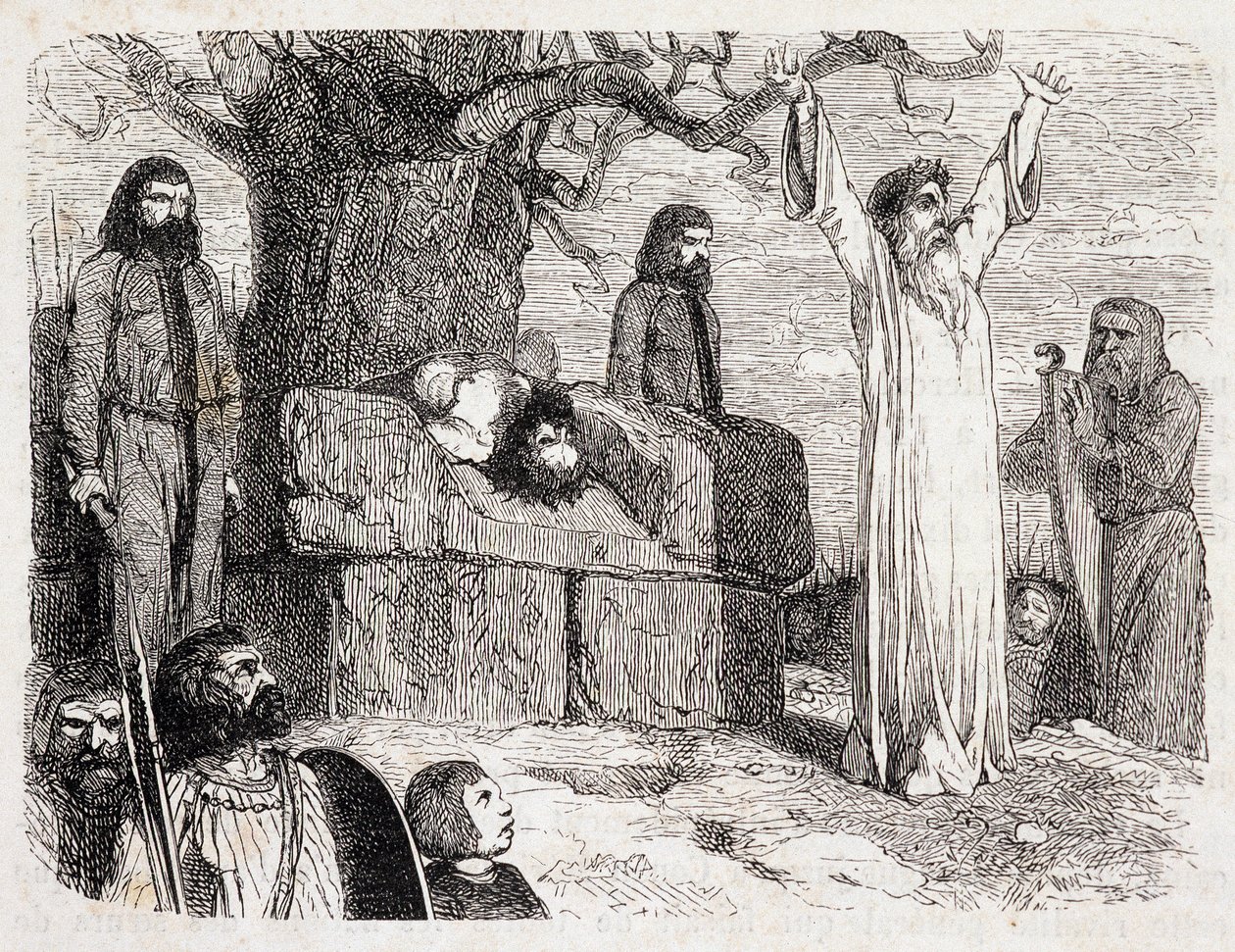 Human sacrifice by druids - in 
