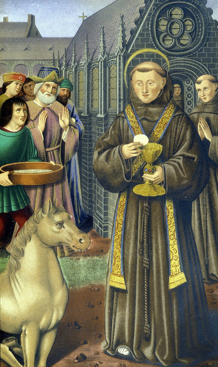 Saint Anthony of Padua - according to the Book of Hours of Anne of Brittany by Unknown artist