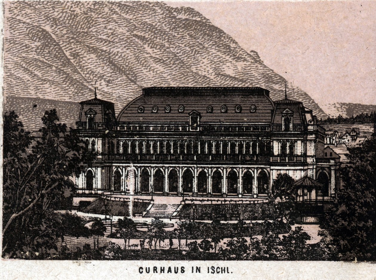 Salzkammergut region, Austria: view of the Curhaus in Ischl. 