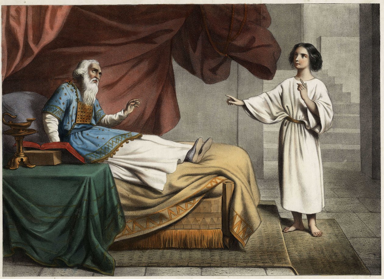 Samuel hears the voice of the Lord calling him in the night by Unknown artist