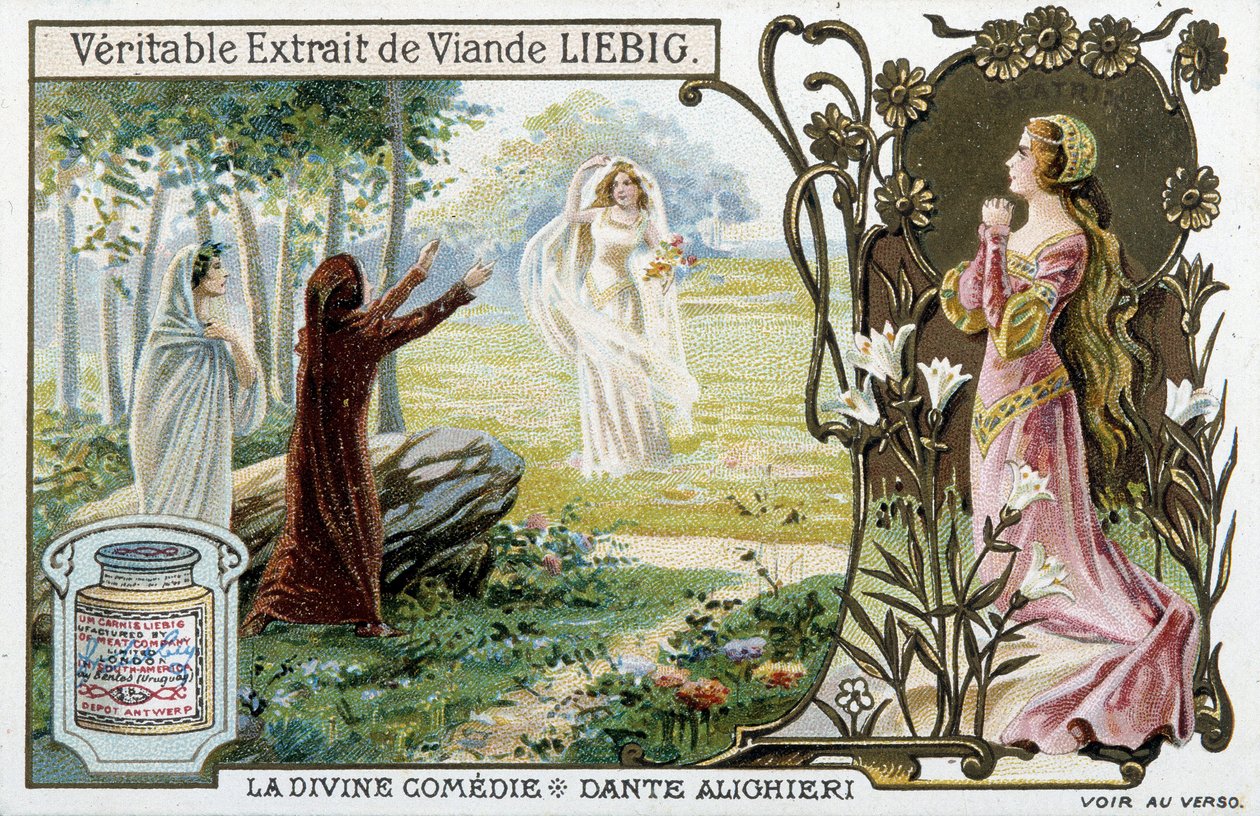 Scene from the Divine Comedy of Dante - Liebig Chromolithography by Unknown artist