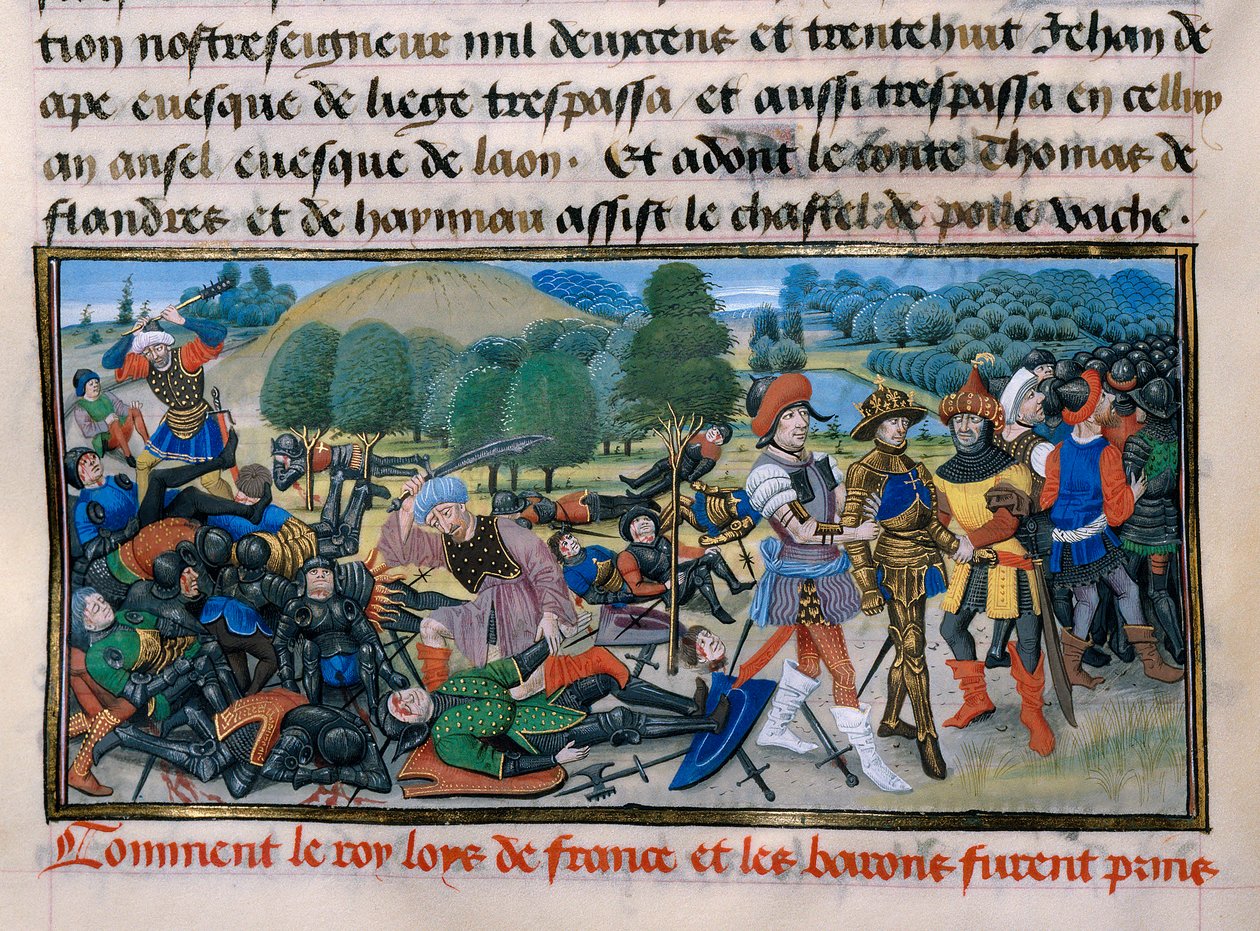 Seventh Crusade: King Louis IX is Captured During the Battle of Mansourah by Unknown artist