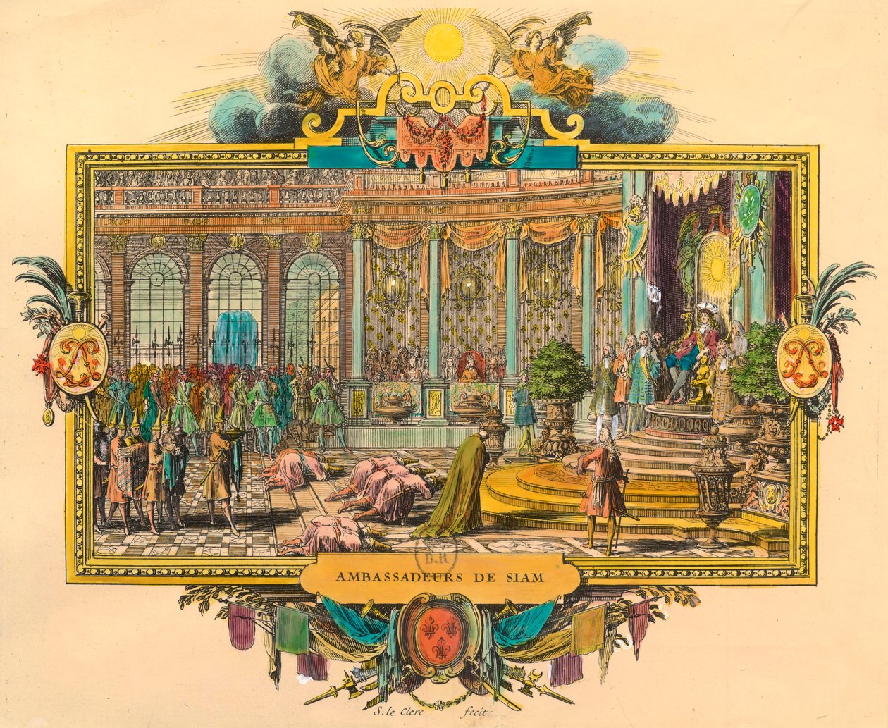 Siam Ambassadors at the Court of King Louis XIV in 1686 by Unknown artist