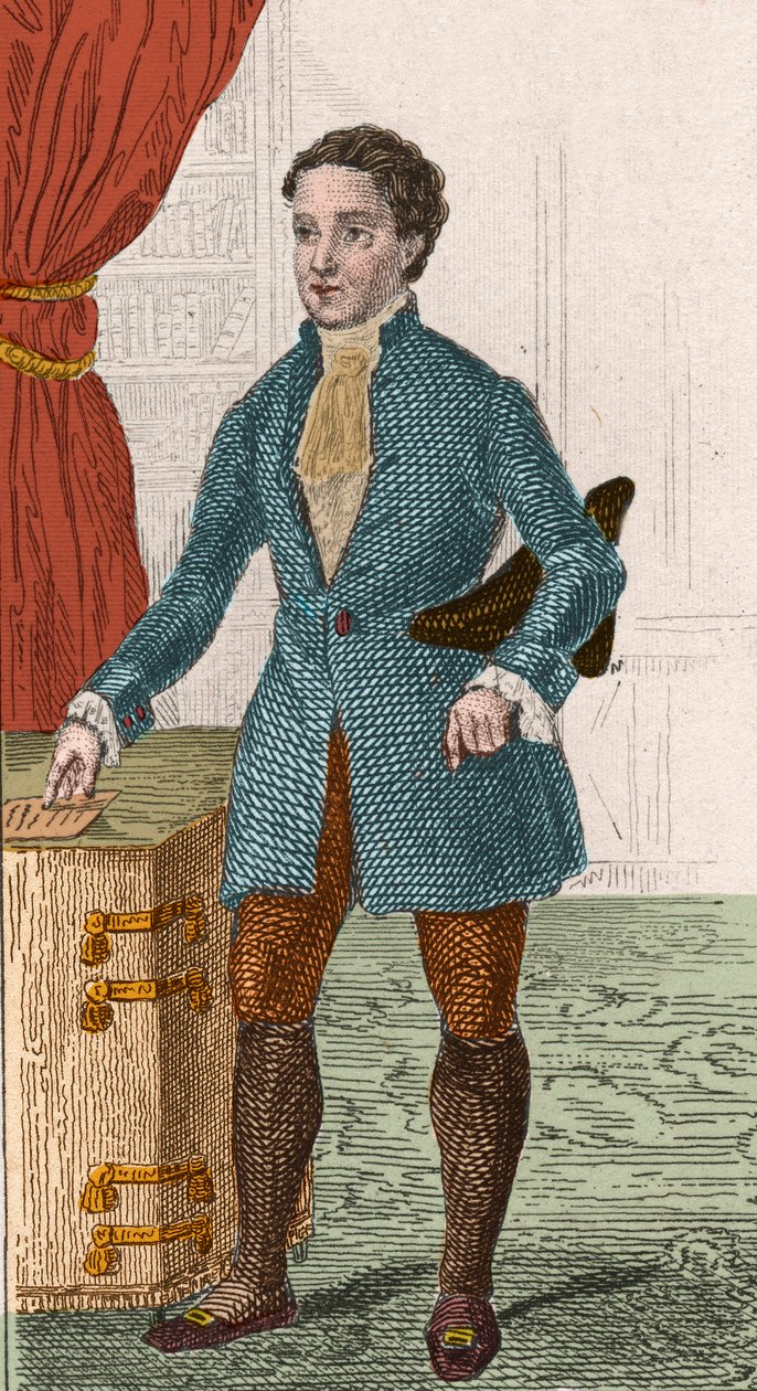 Portrait of Denis Diderot (1713-1784), French writer and philosopher. Engraving from 1876. by Unknown artist