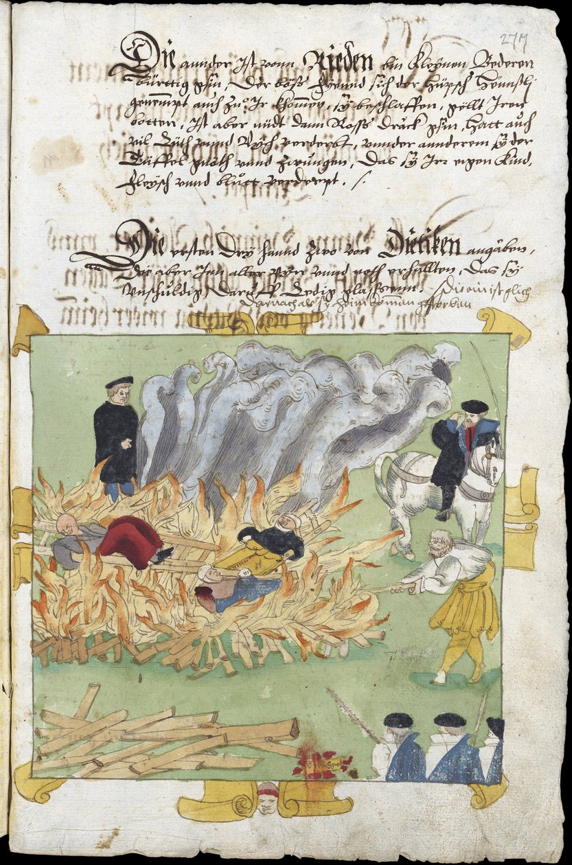 The Burning of Three Witches in Baden on November 4 by Unknown artist