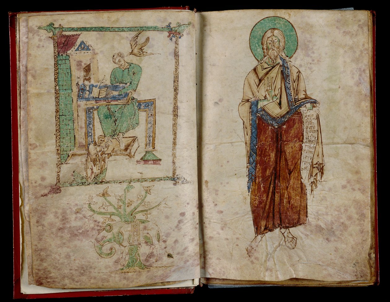 St. John and the Holy Spirit Who Gives Inspiration to St. Gregory by Unknown