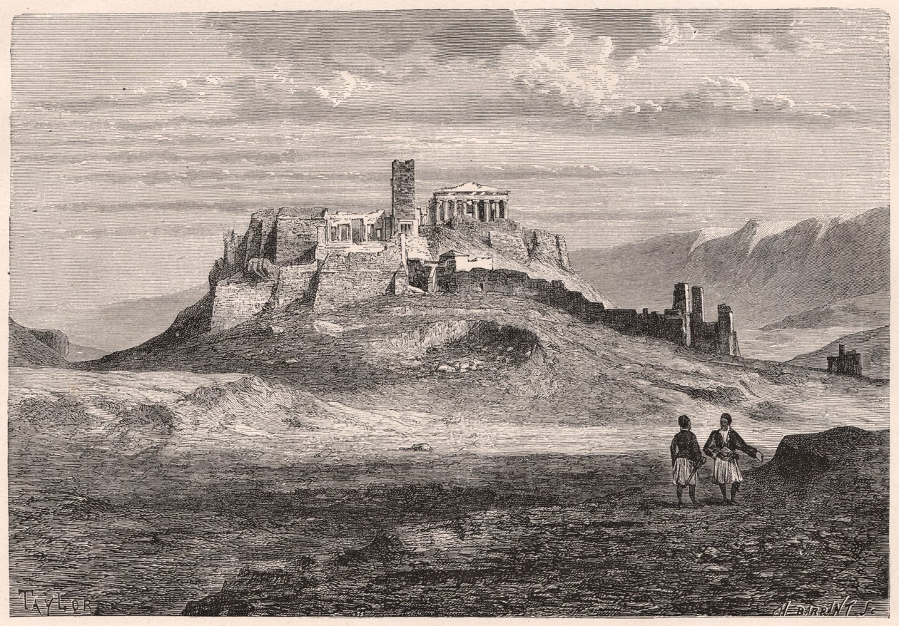 The Acropolis of Athens During the XIX Century by Unknown