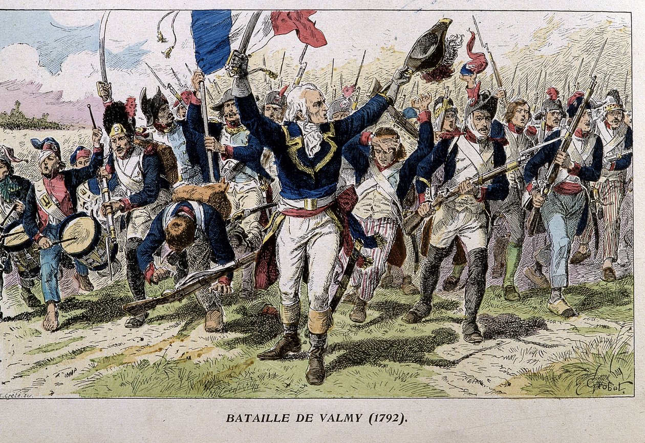 The Battle of Valmy (1792) (engraving, late 19th century) by Unknown artist