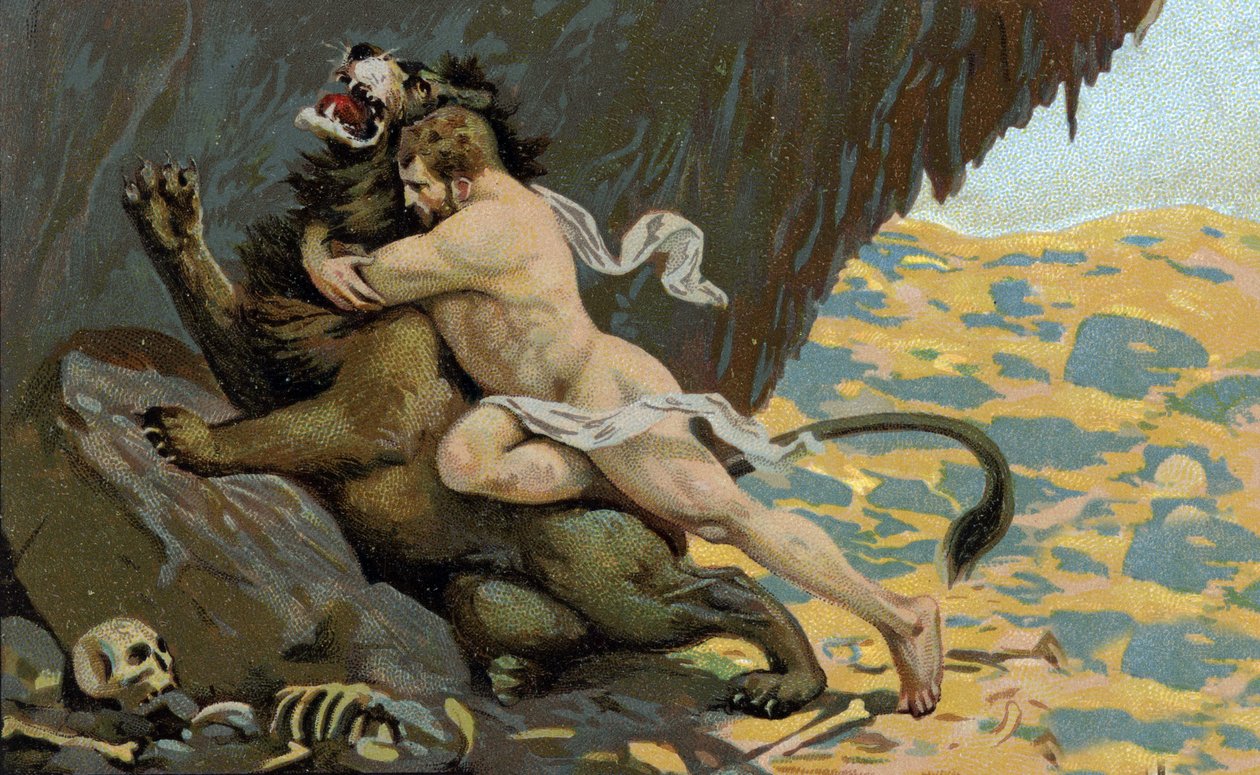 The Labors of Hercules: Hercules and the Lion of Nemea by Unknown Artist