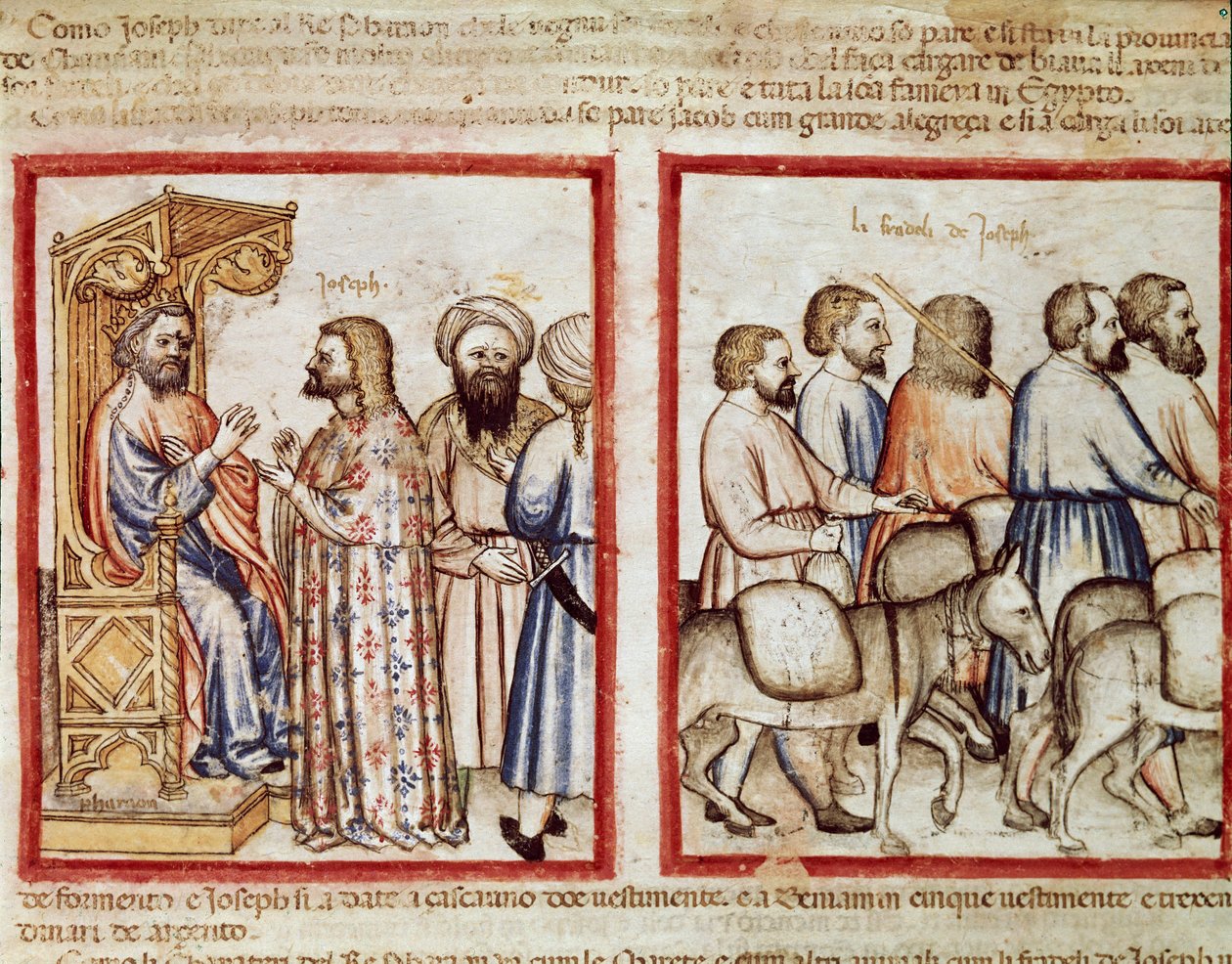 The Pharaoh tells his dream to Joseph by Unknown artist