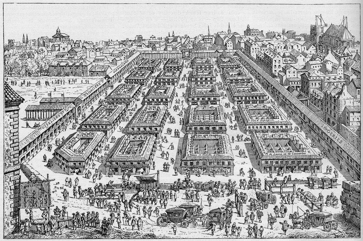 The Saint Germain Fair in the 17th century by Unknown artist