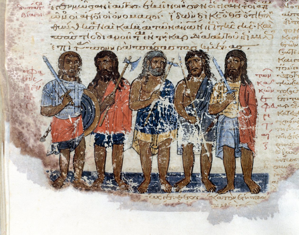 The army of the Geants (Rephaim or Nephilim) who were beaten by the army of King David by Unknown artist