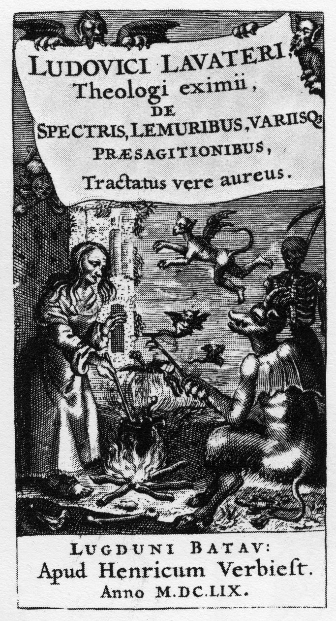 The cauldron of the witch - Frontispiece of the book 