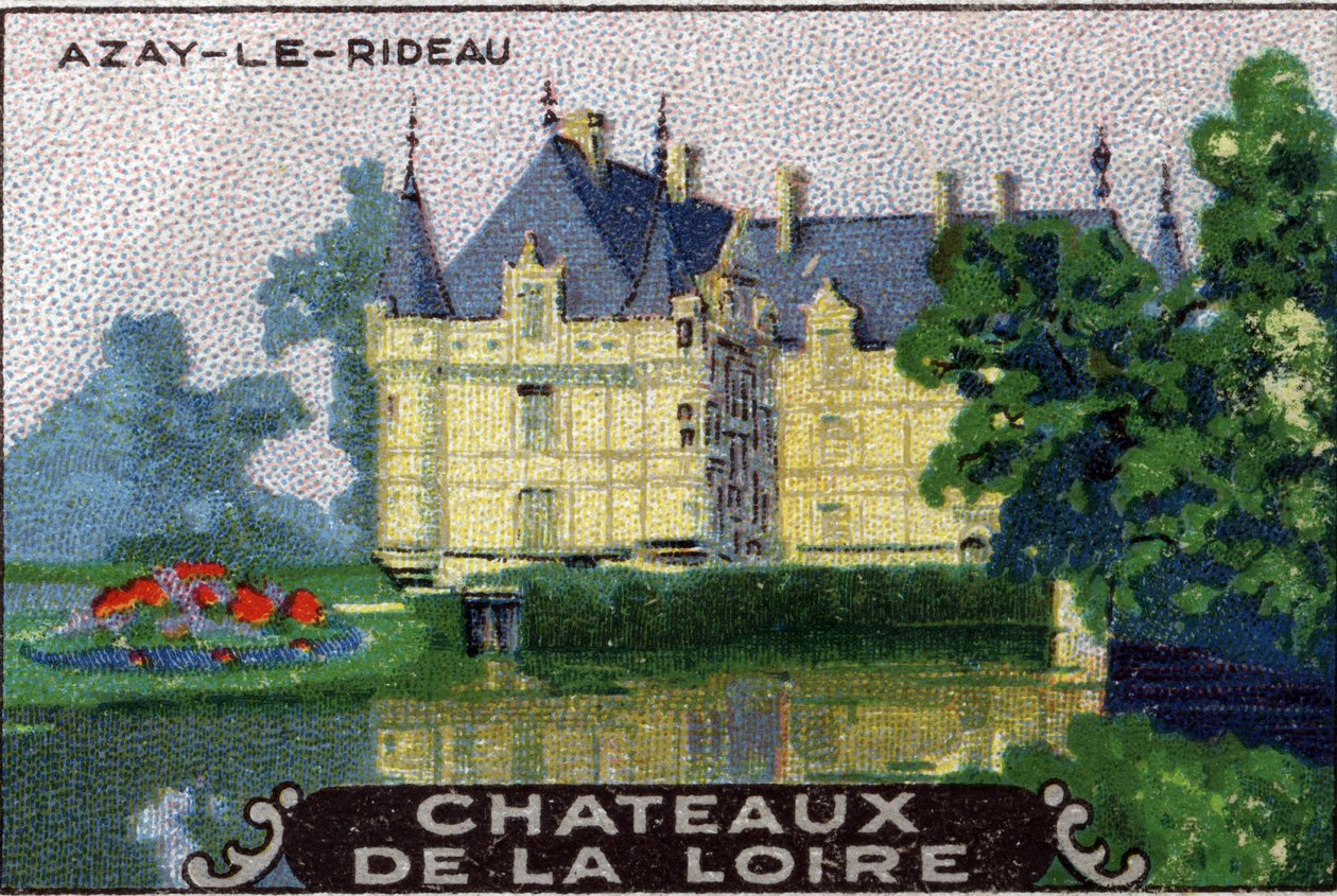 The Chateaux of the Loire: The Chateau of Azay-le-Rideau, Early 20th Century by Unknown Artist
