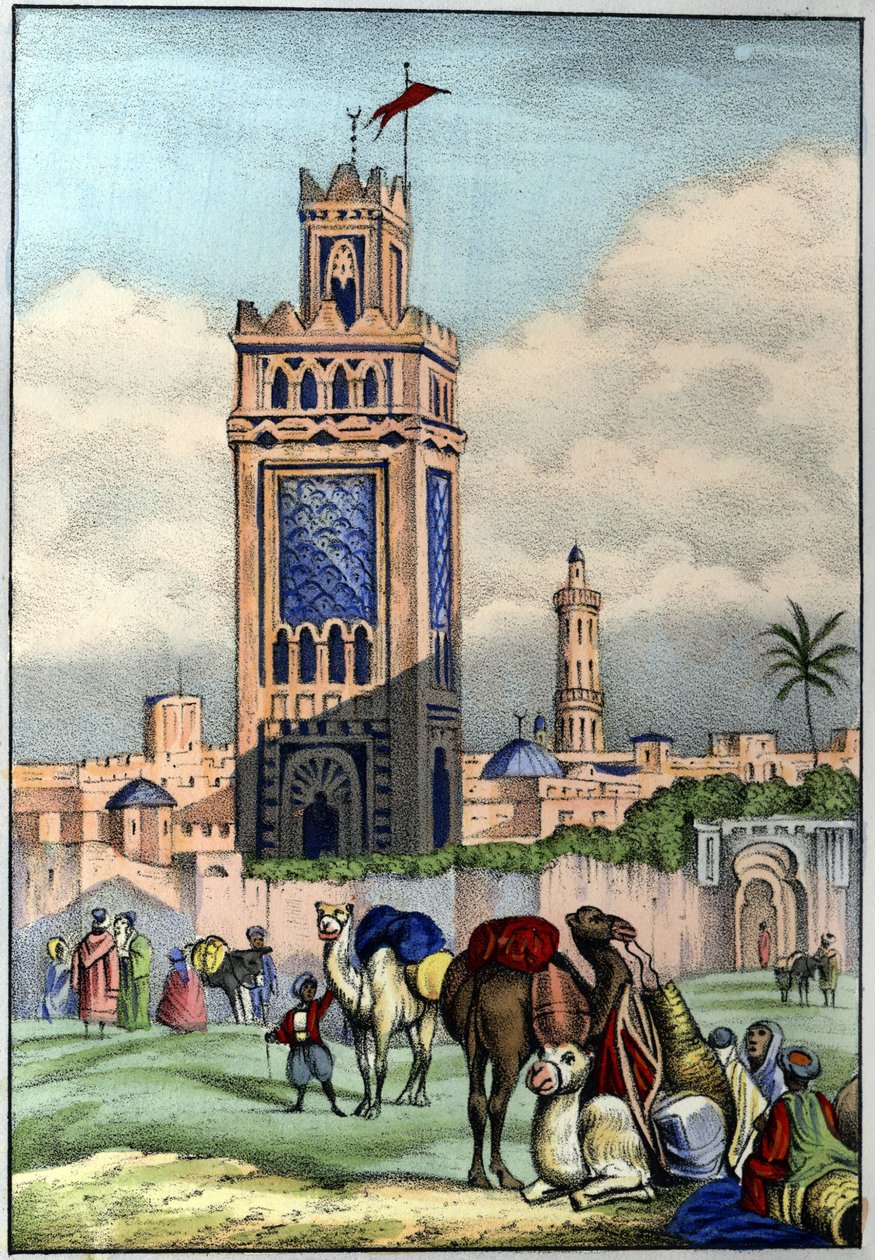 The city of Oran in Algeria in 1840. in 