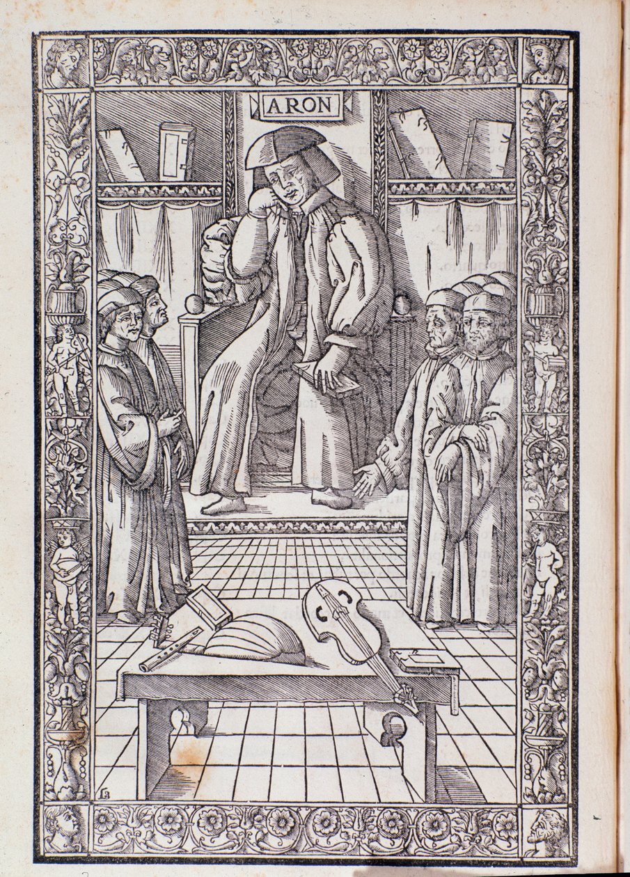 The Composer and Musical Theorist Pietro Aaron as Chair Among His Students by Unknown artist