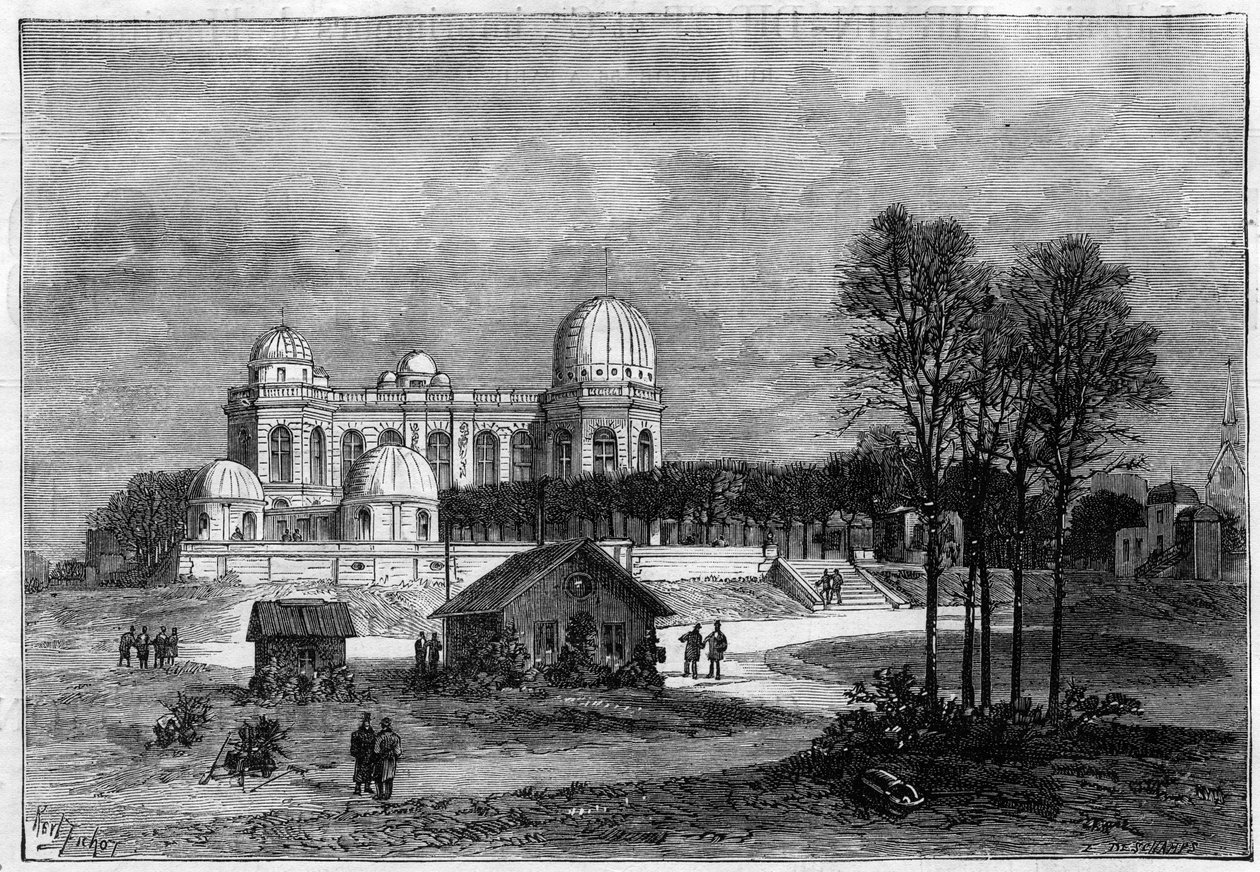 The Expansion of the Paris Observatory in 1883 by Unknown artist