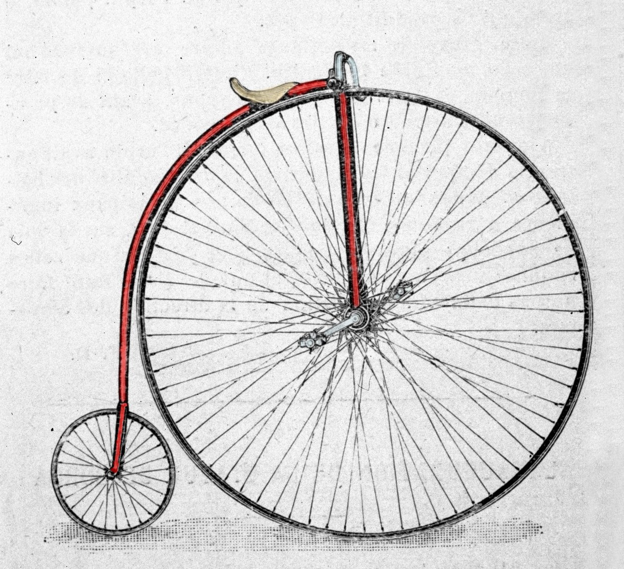 The grand bicycle, or grand bi, was invented between 1865 and 1870. by Unknown artist