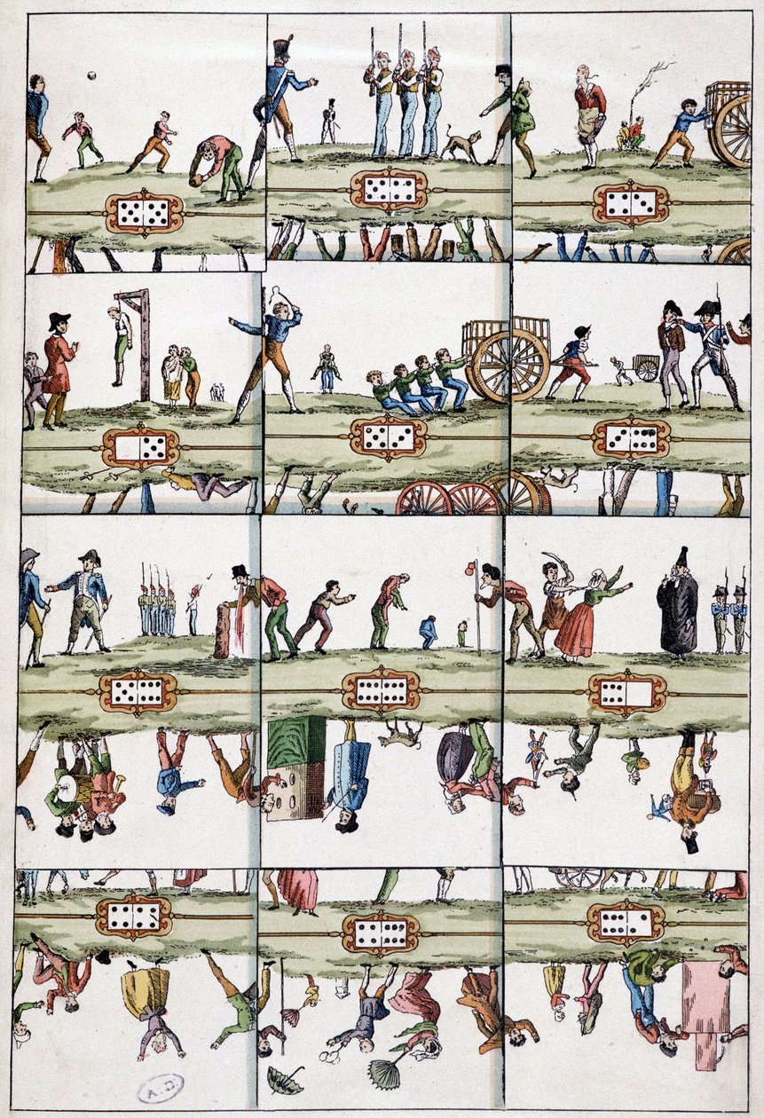 The illustrated domino-map - Arts Deco, n.d. by Unknown artist