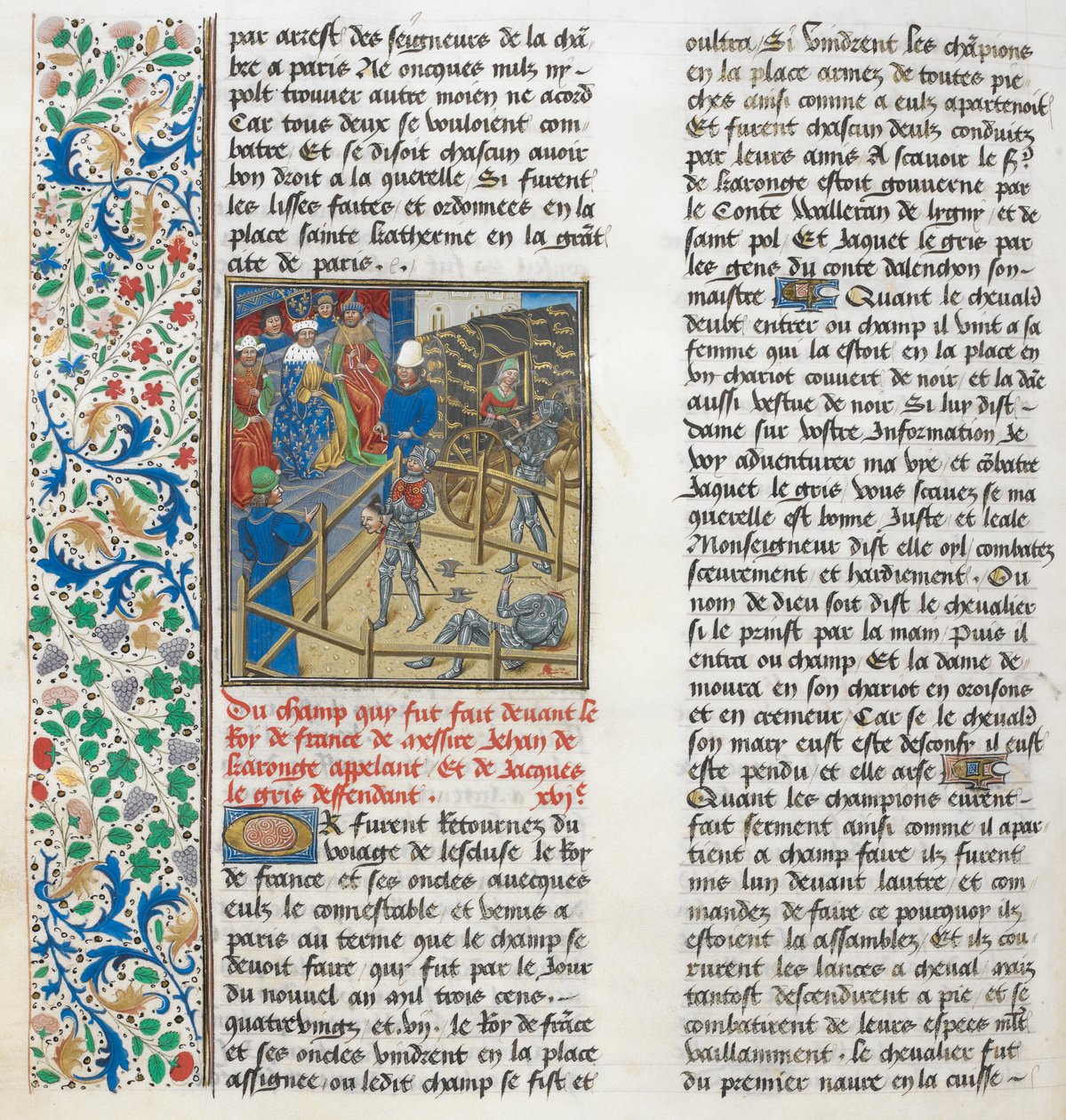 The Judicial Combat of Jacques le Gris and Jean de Carrouges by Unknown artist