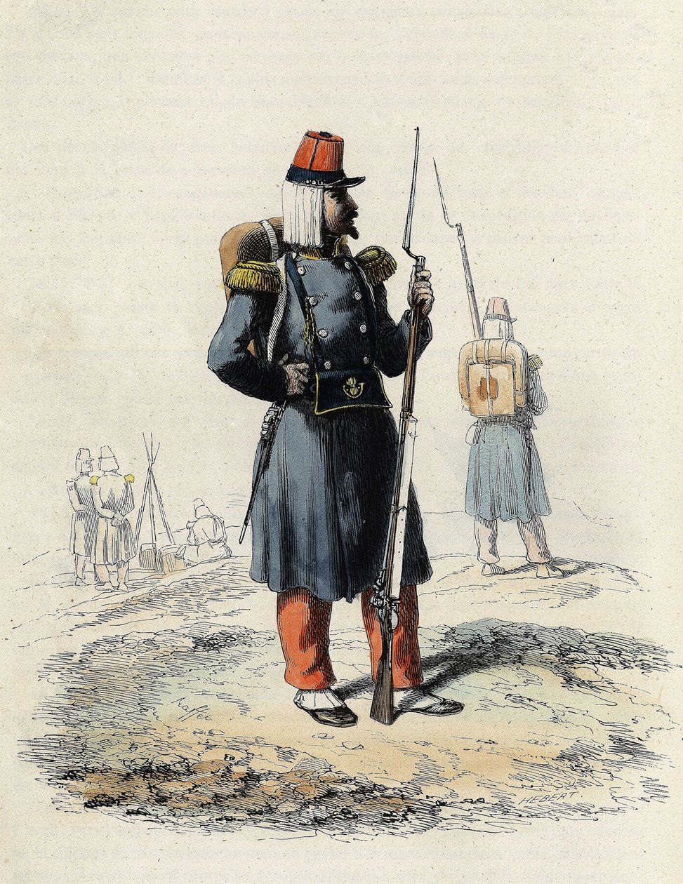 The light infantry of the French army during the expedition of Algiers in 1830, In 