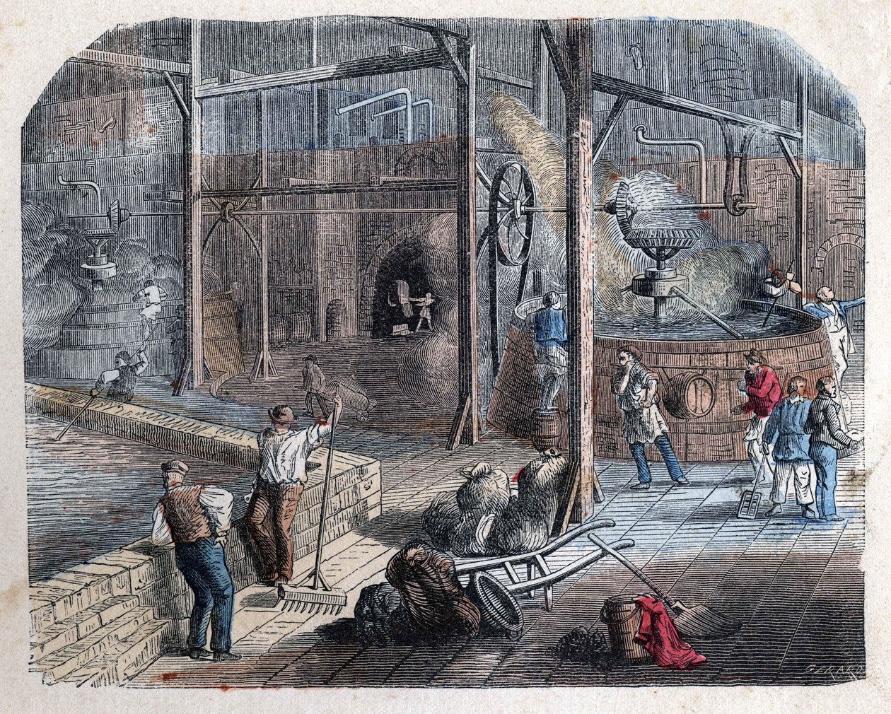 The Manufacture of Beer. 19th Century Illustration. Bianchetti Collection by Unknown artist