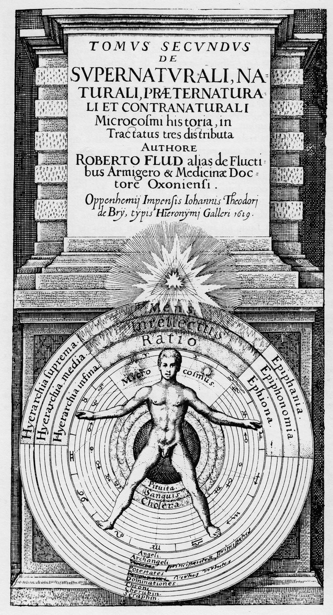 The microcosm and the macrocosm - Allegorical representation of man