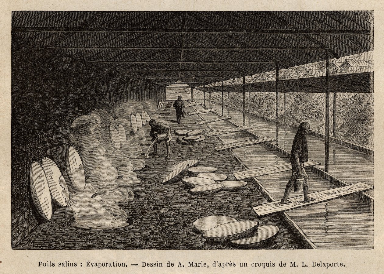 The Salt Wells of Ho-Boung by Unknown artist