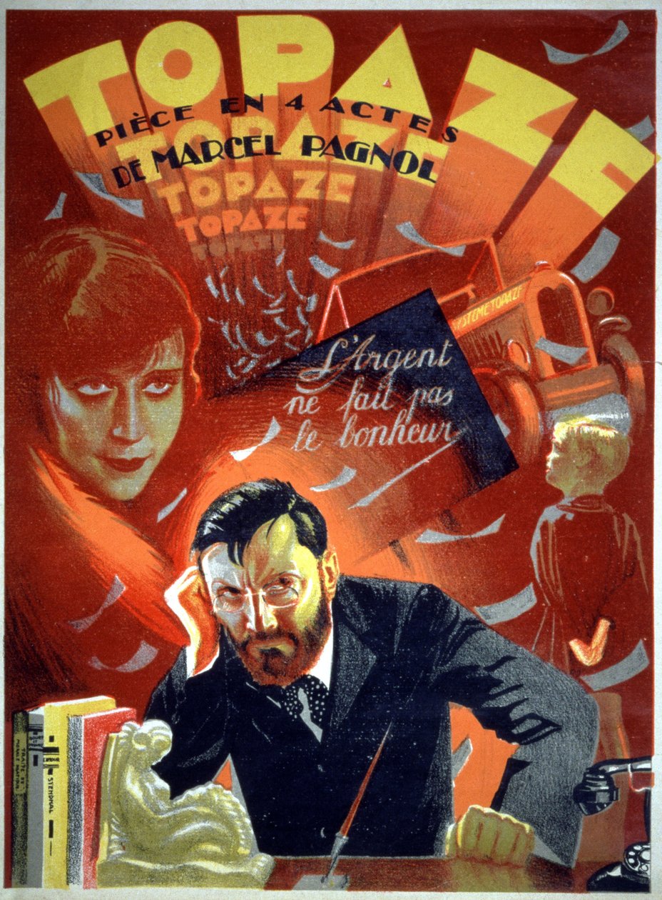 Topaze, Theatre Play by Pagnol, c. 1930-1940 by Unknown Artist