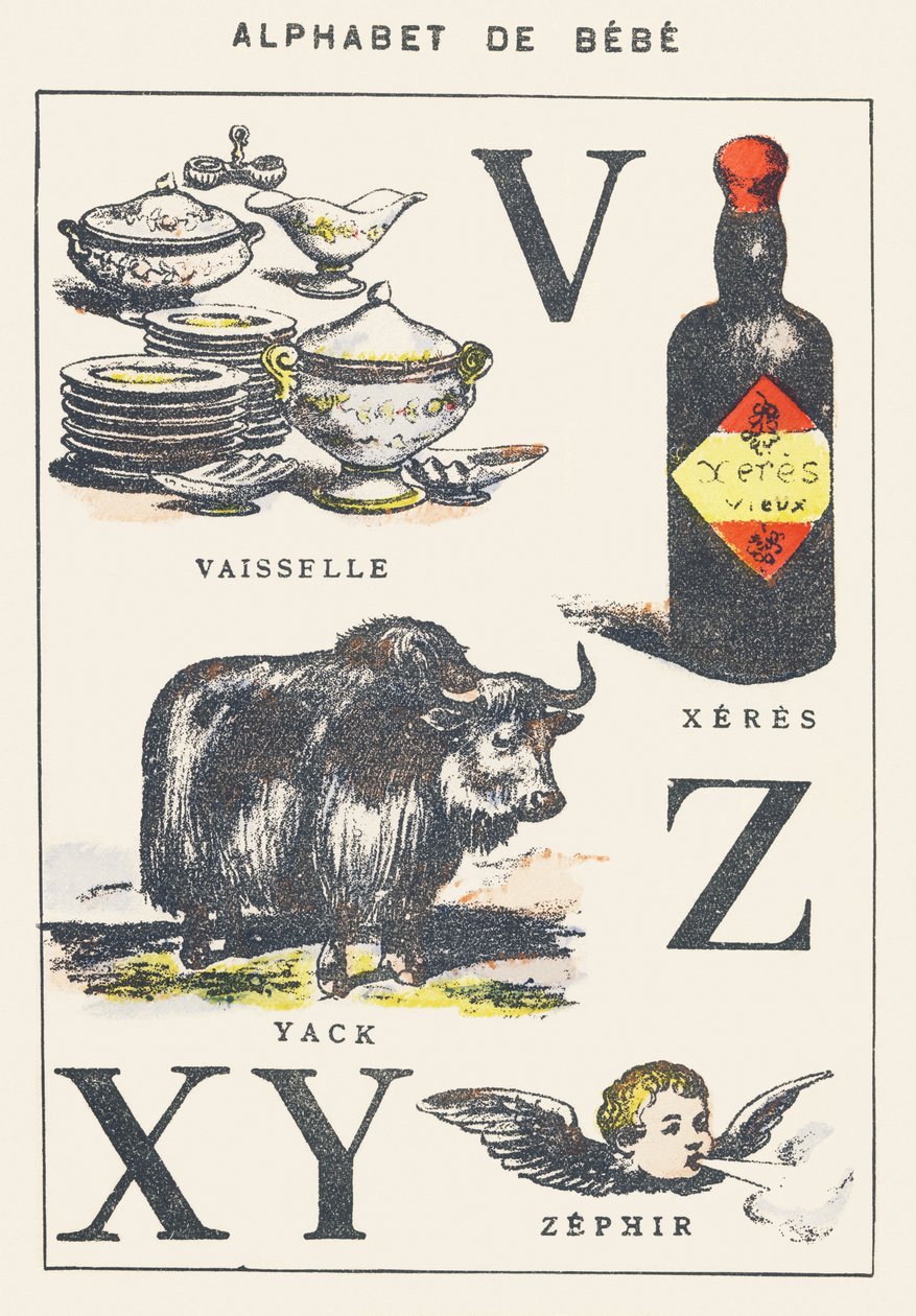 Dishes, Xeres, Yak, Zephir by Unknown artist