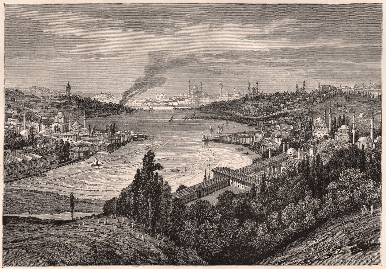 View of Constantinople and the Golden Horn During the XIX Century by Unknown