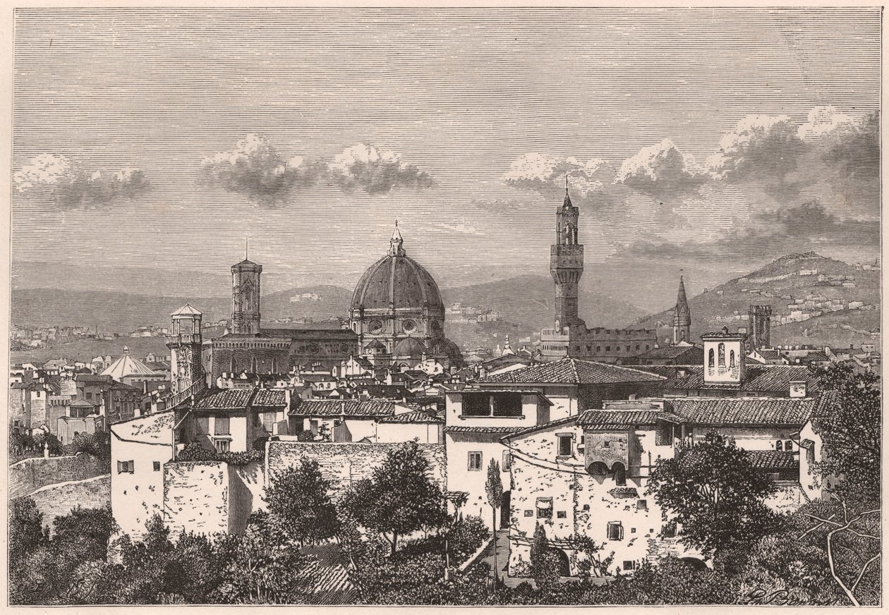 View of Florence in the XIX Century by Unknown
