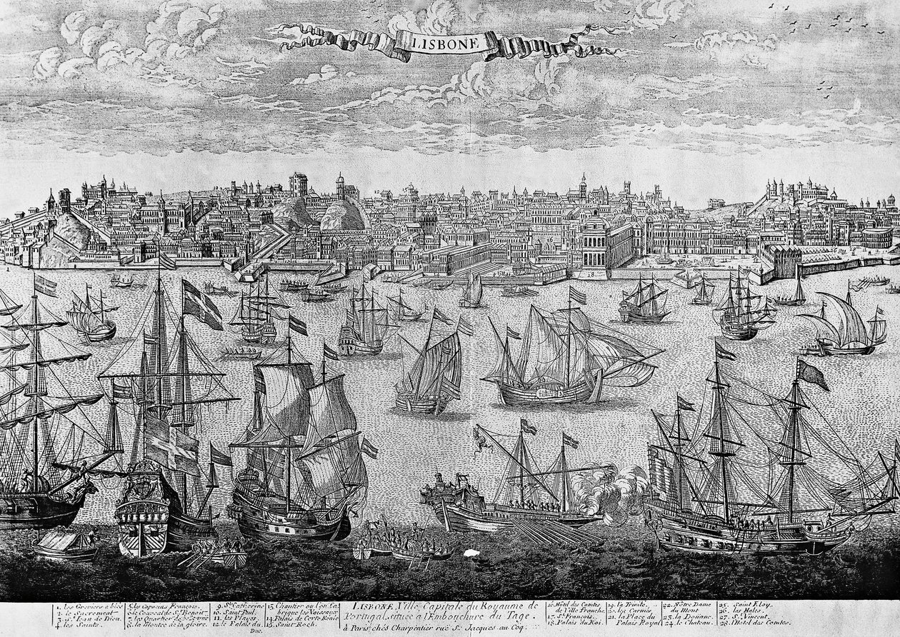 View of Lisbon by Unknown artist