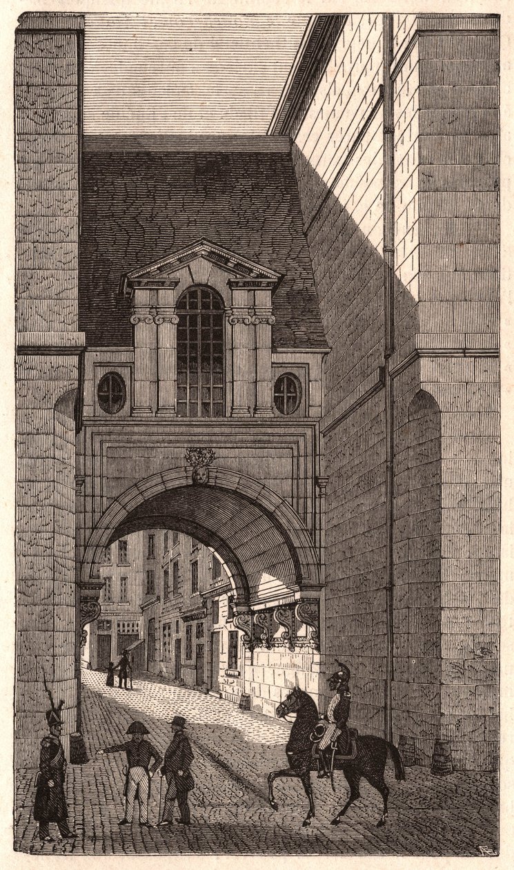 View of a Renaissance building from the period of Henry II in Nazareth Street in Paris, France by Unknown
