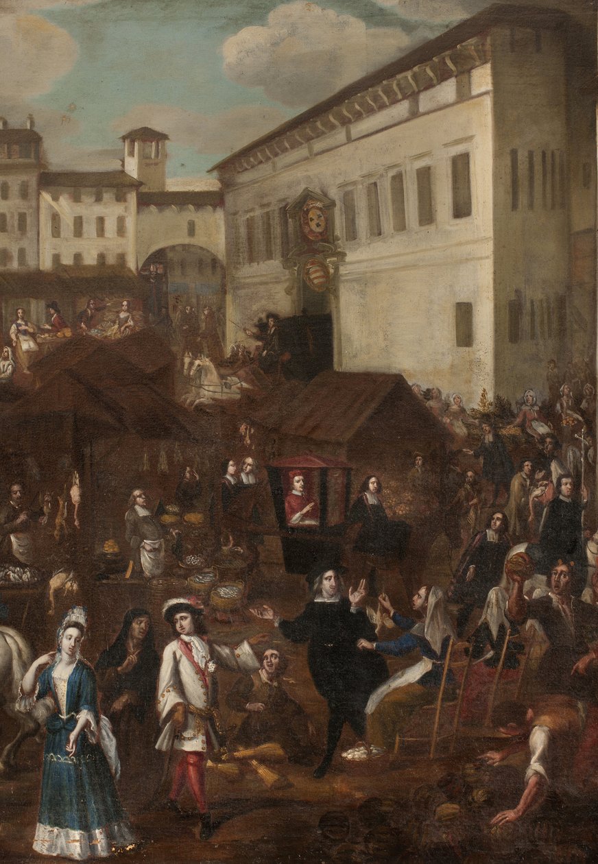 View of the Grand Market Verziere in Milan by Unknown Artist