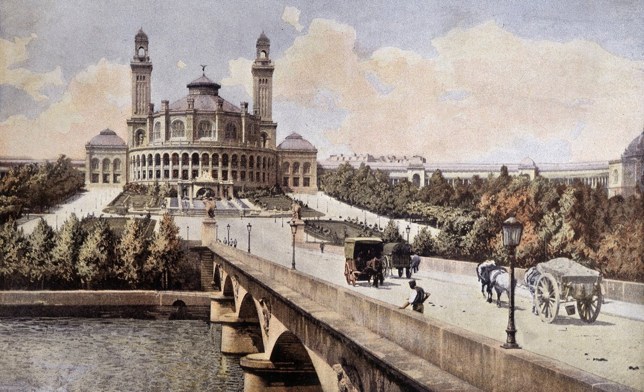 View of the Palais du Trocadero (Paris) in 1898 by Unknown artist