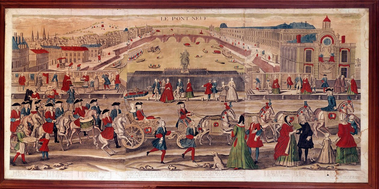 View of the Pont-Neuf in Paris by Unknown artist